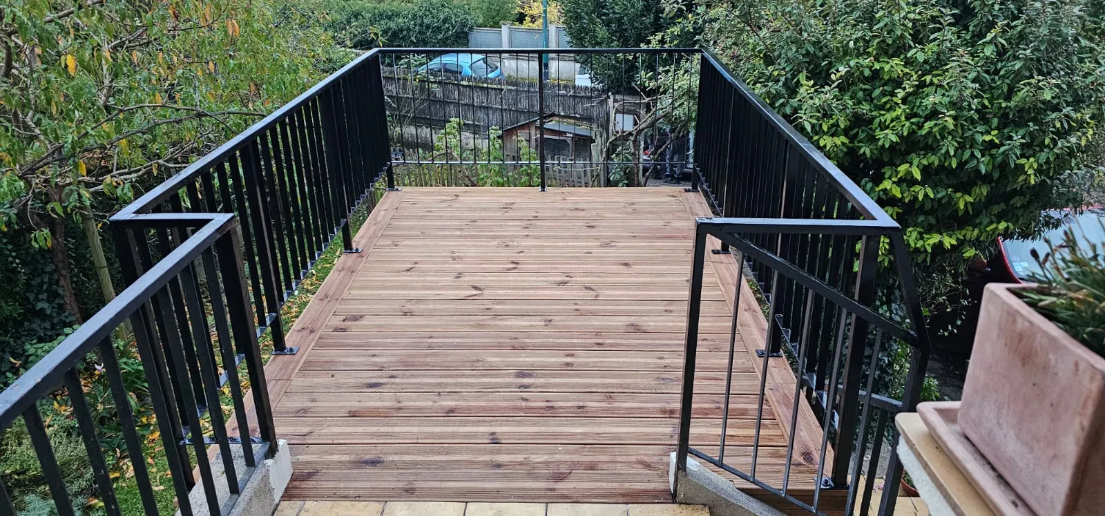 Terrasse béton imprimé