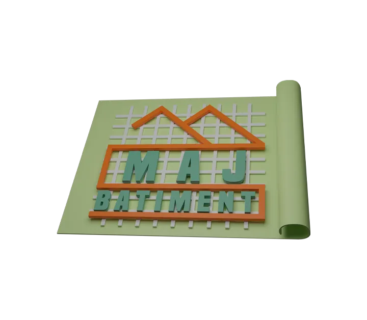 Plan de construction avec une maison